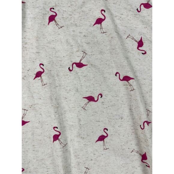 89th + Madison Women's Top S Pink Flamingo Print Puff Sleeve NWT - Picture 7 of 10